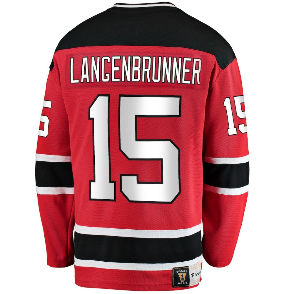 Jamie Langenbrunner New Jersey Devils - Fanatics Premier Breakaway Retired Player Jersey Red