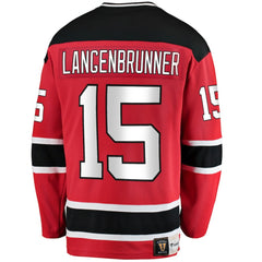 Jamie Langenbrunner New Jersey Devils - Fanatics Premier Breakaway Retired Player Jersey Red
