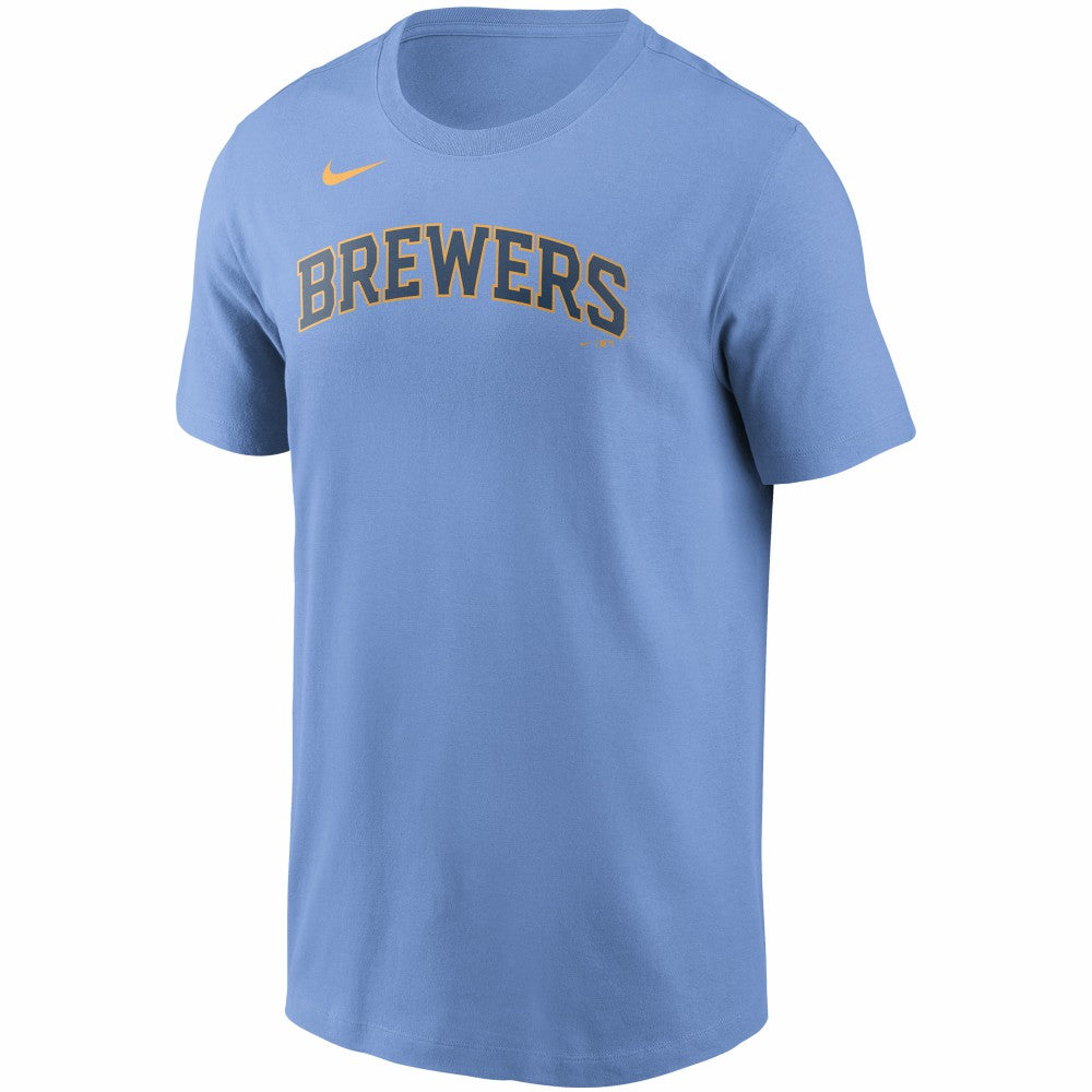 Christian Yelich Milwaukee Brewers Nike Name & Number T-Shirt Lifestyle