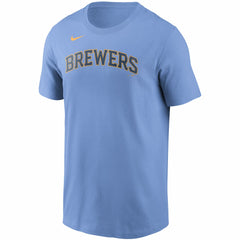 Christian Yelich Milwaukee Brewers Nike Name & Number T-Shirt Lifestyle
