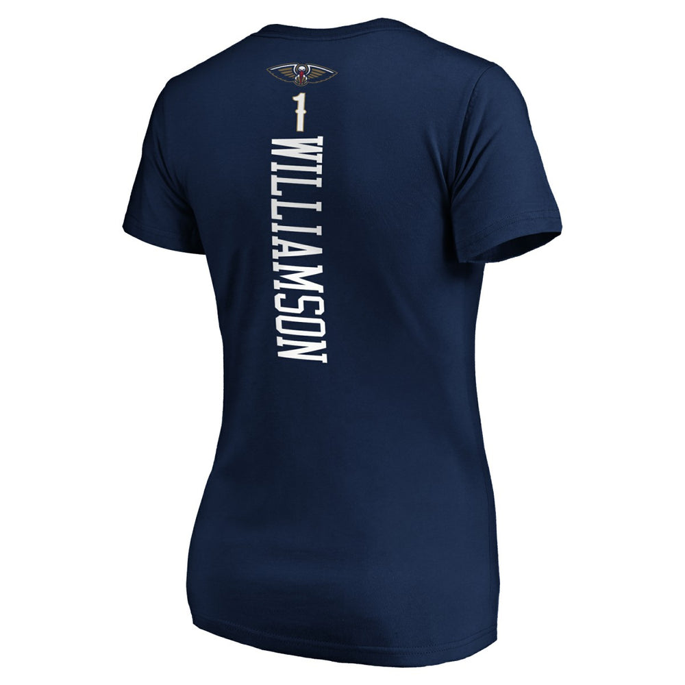 Fanatics - Zion Williamson New Orleans Pelicans Women's 2019 NBA Draft Playmaker Name & Number V-Neck T-Shirt - Navy