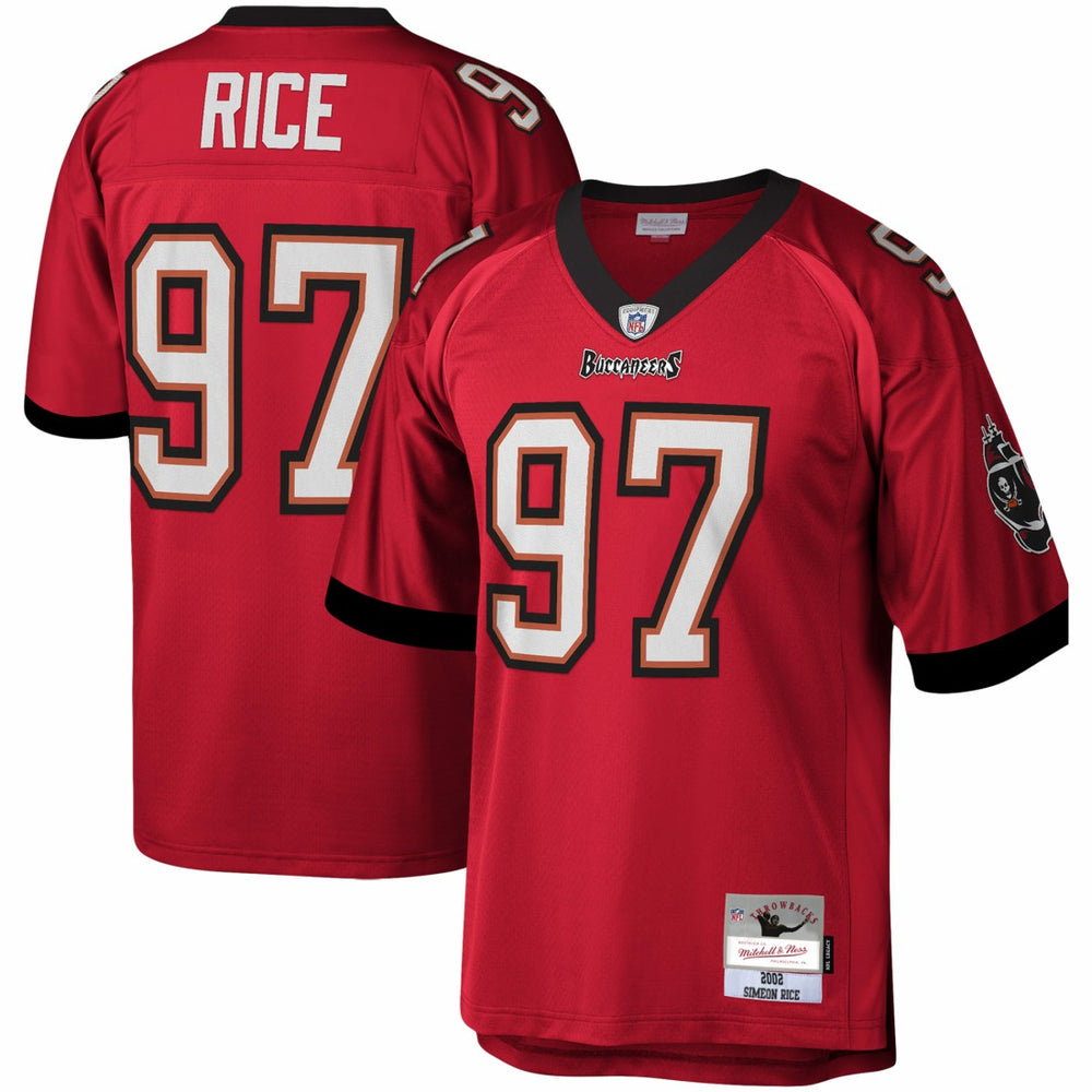 Simeon Rice Tampa Bay Buccaneers Legacy Replica Jersey Red - Mitchell & Ness