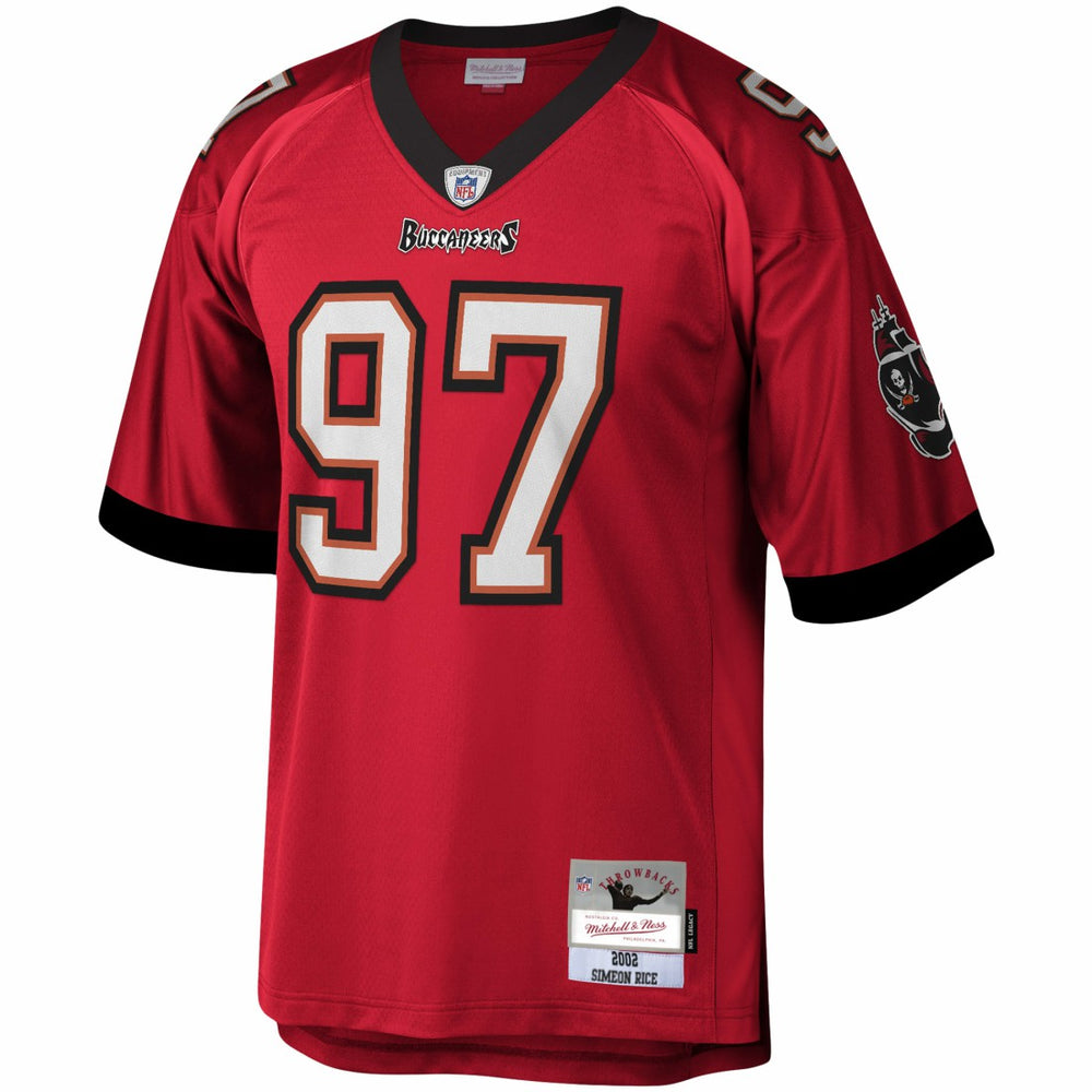 Simeon Rice Tampa Bay Buccaneers Legacy Replica Jersey Red - Mitchell & Ness