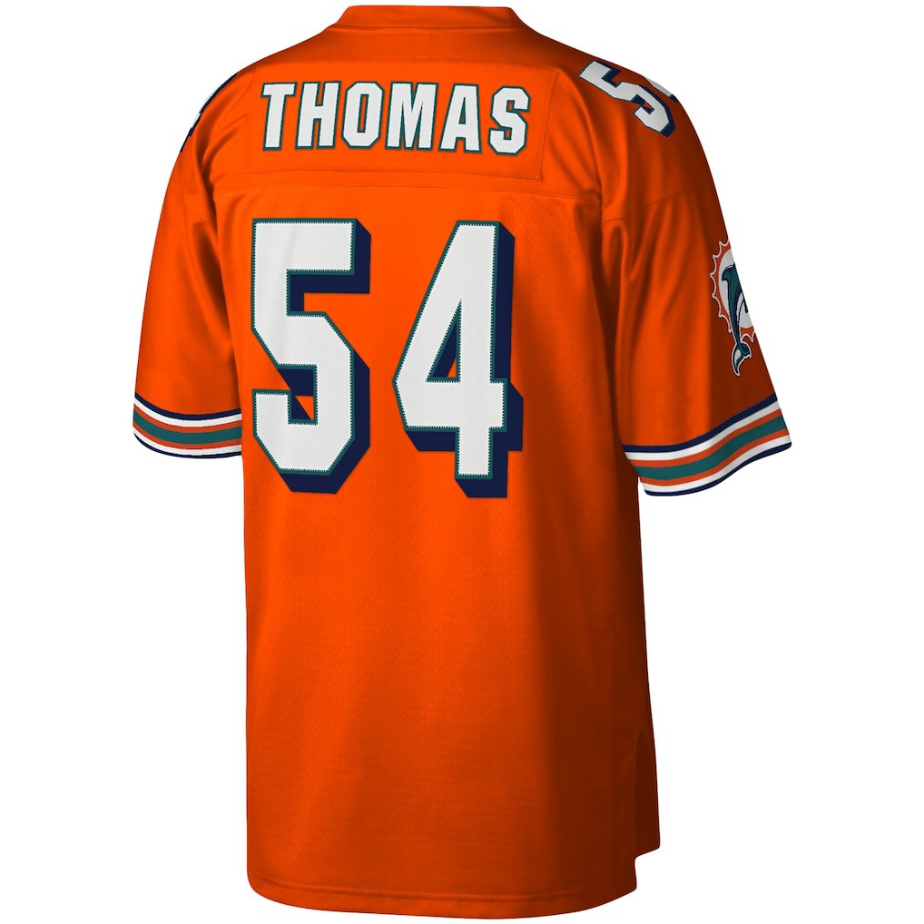 Zach Thomas Miami Dolphins Legacy Replica Jersey Orange - Mitchell & Ness
