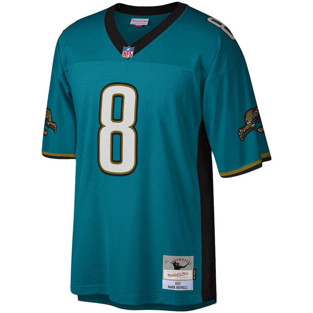 Mark Brunell Jacksonville Jaguars Legacy Replica Jersey Teal - Mitchell & Ness
