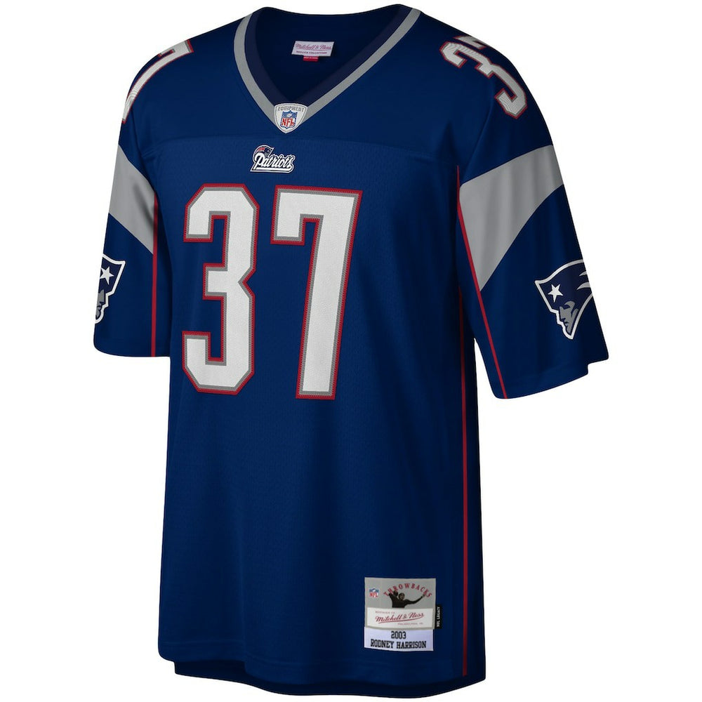 Rodney Harrison New England Patriots Legacy Replica Jersey Navy - Mitchell & Ness