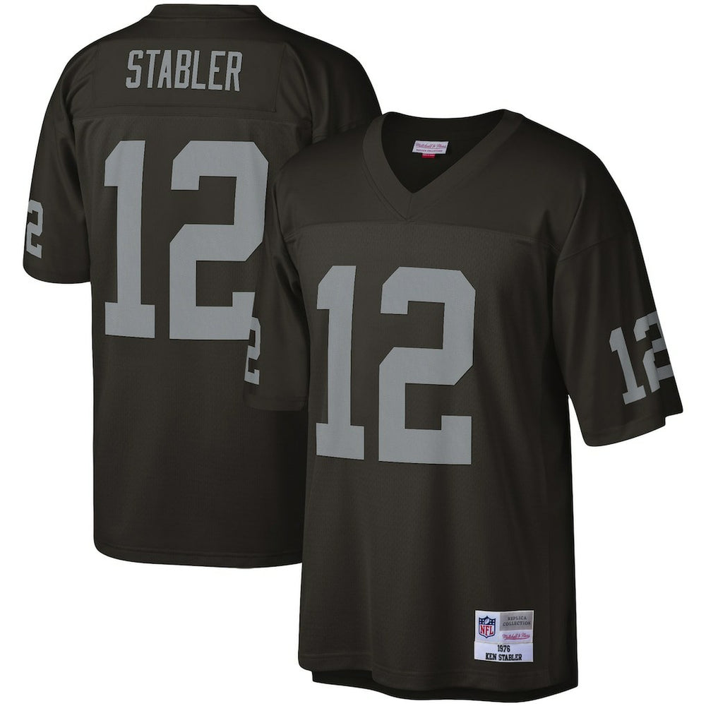 Ken Stabler Las Vegas Raiders Legacy Replica Jersey Black - Mitchell & Ness