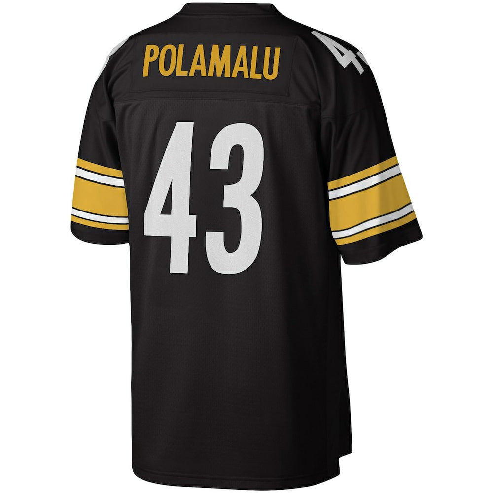 Troy Polamalu Pittsburgh Steelers Legacy Replica Jersey Black - Mitchell & Ness