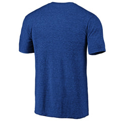 NBA - Golden State Warriors Distressed Primary Logo Tri-Blend T-Shirt - Royal