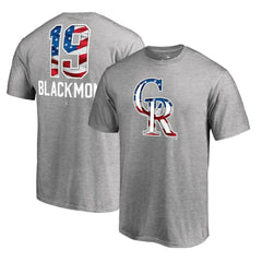 Charlie Blackmon Colorado Rockies Banner Wave Name & Number T-Shirt Clearance
