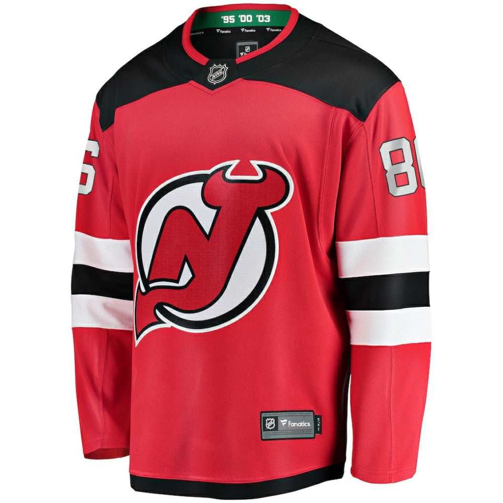Jack Hughes New Jersey Devils Fanatics Breakaway Player Jersey - Red | NHL Jerseys