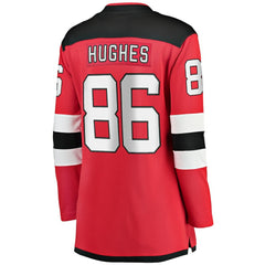 Jack Hughes New Jersey Devils - Fanatics Women's Home Breakaway Jersey Red