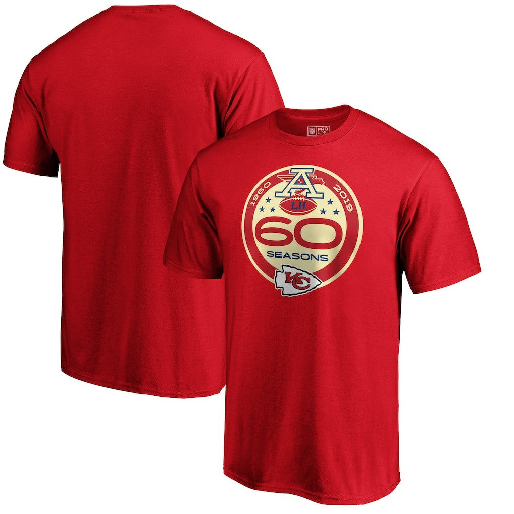 Kansas City Chiefs 60th Season Logo T-Shirt Red - NFL