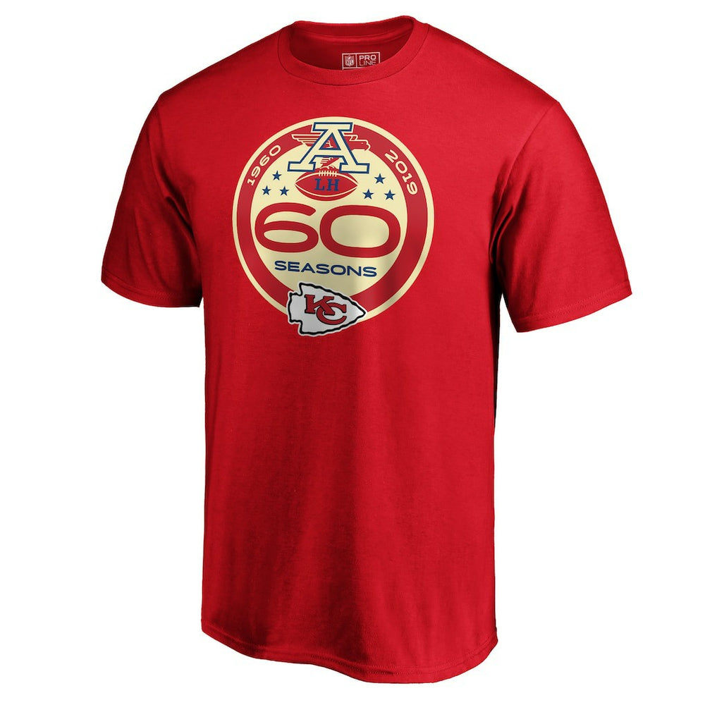 Kansas City Chiefs 60th Season Logo T-Shirt Red - NFL