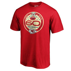 Kansas City Chiefs 60th Season Logo T-Shirt Red - NFL