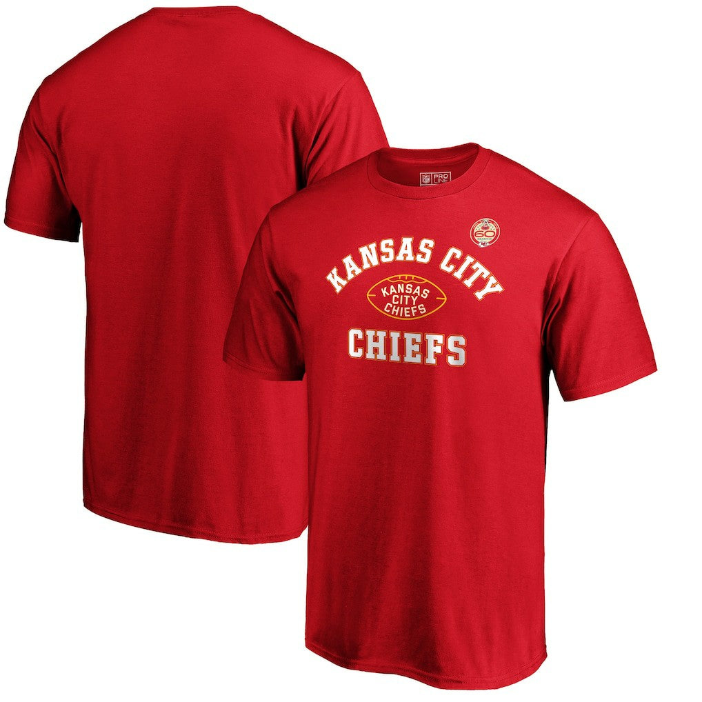 Kansas City Chiefs 60th Season Logo Arc T-Shirt Red - NFL
