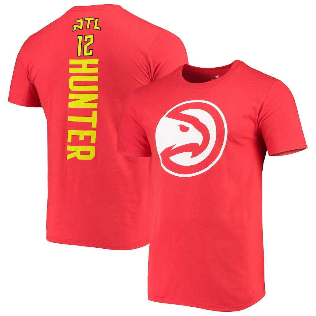 Fanatics - De'Andre Hunter Atlanta Hawks Playmaker Name & Number Logo T-Shirt - Red