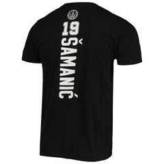 Fanatics - Luka Samanic San Antonio Spurs Playmaker Name & Number Logo T-Shirt - Black