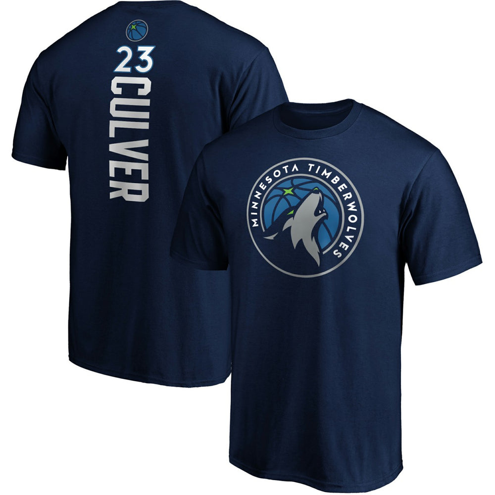 Fanatics - Jarrett Culver Minnesota Timberwolves Playmaker Name & Number Logo T-Shirt - Navy