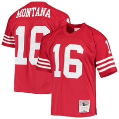 Joe Montana San Francisco 49ers Legacy Replica Jersey Scarlet - Mitchell & Ness