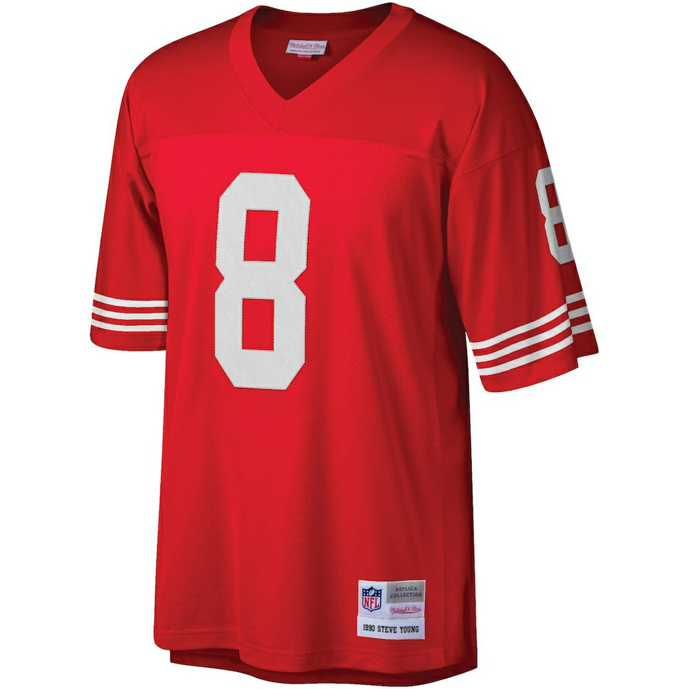 Steve Young San Francisco 49ers Legacy Replica Jersey Scarlet - Mitchell & Ness