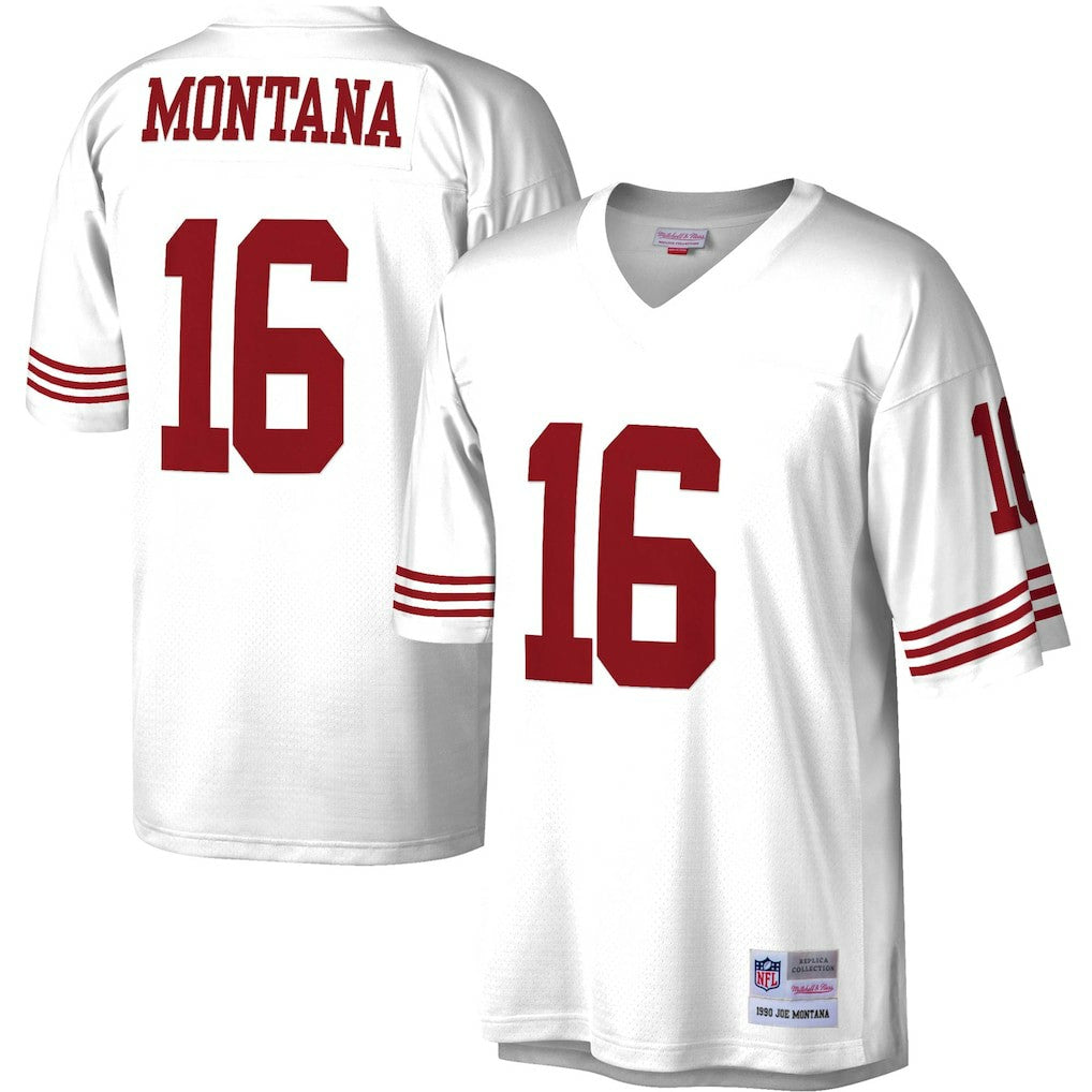 Joe Montana San Francisco 49ers 1990 Legacy Replica Jersey White - Mitchell & Ness
