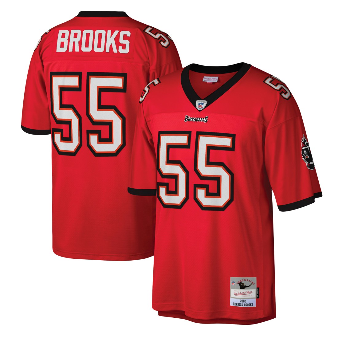 Derrick Brooks Tampa Bay Buccaneers Legacy Replica Jersey Red - Mitchell & Ness