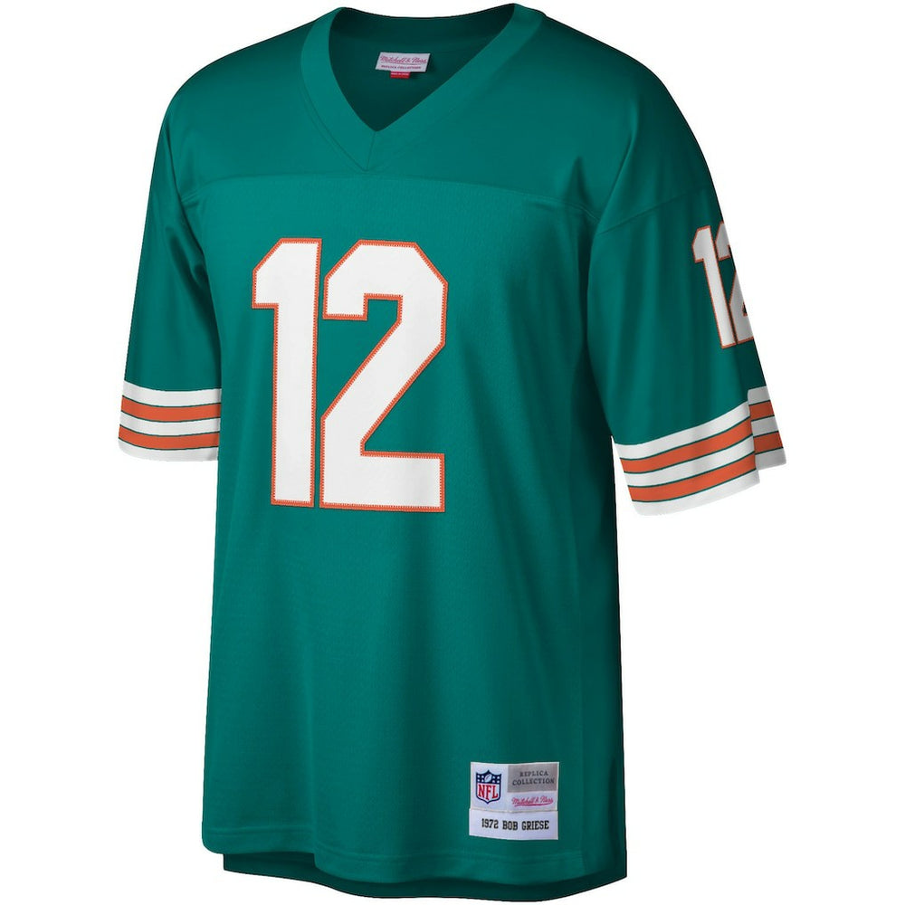 Bob Griese Miami Dolphins Legacy Replica Jersey Aqua - Mitchell & Ness