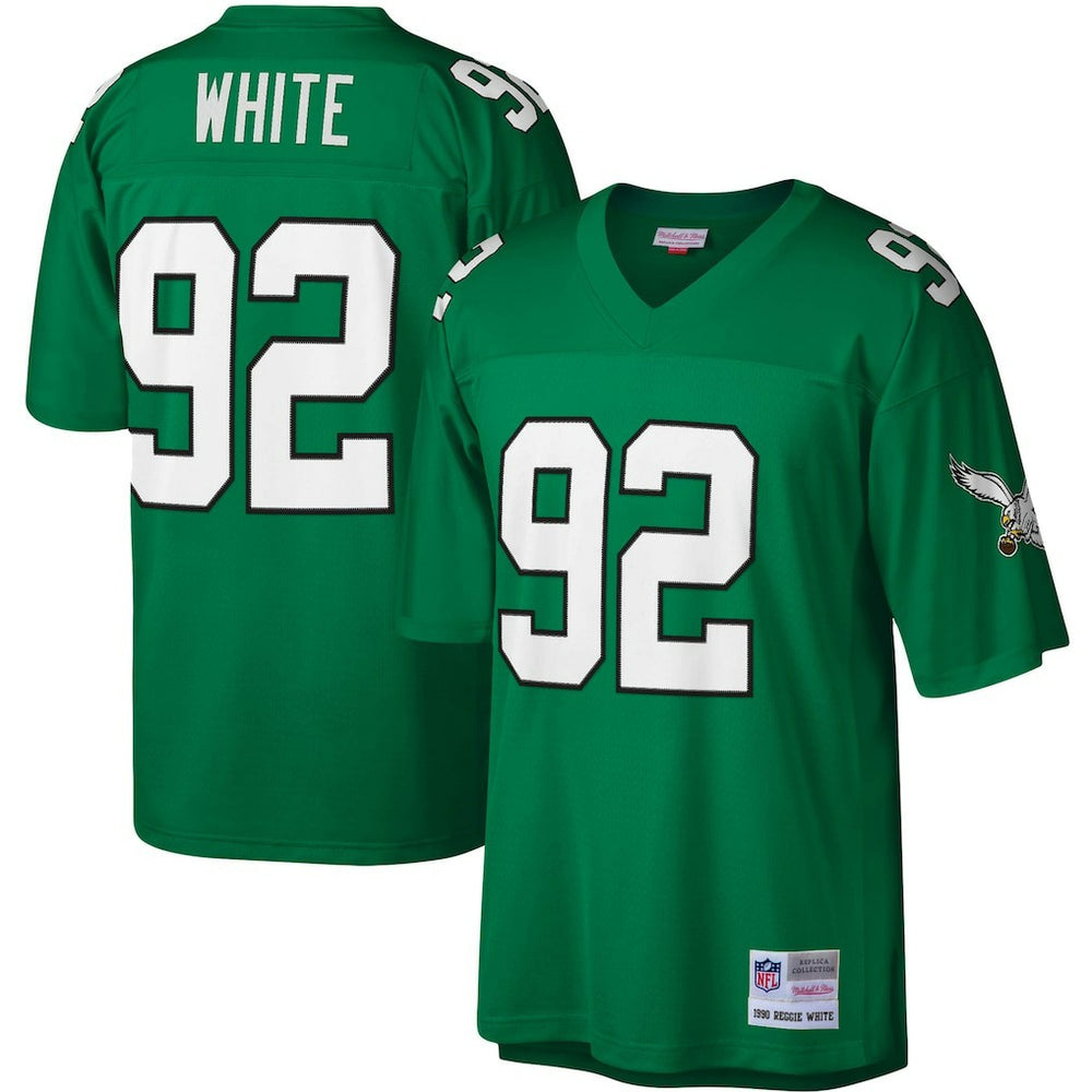 Reggie White Philadelphia Eagles Legacy Replica Jersey Kelly Green - Mitchell & Ness