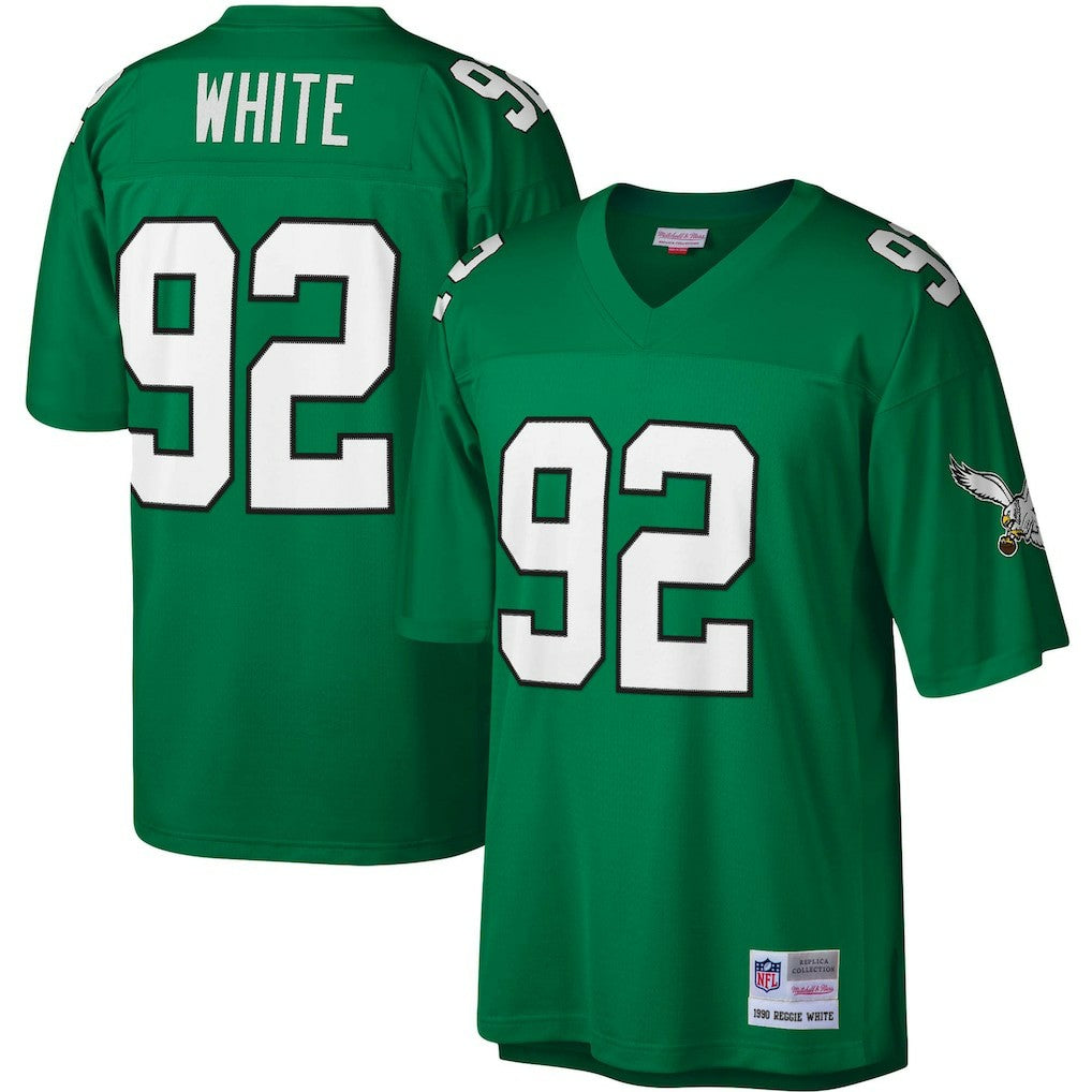 Reggie White Philadelphia Eagles Legacy Replica Jersey Kelly Green - Mitchell & Ness