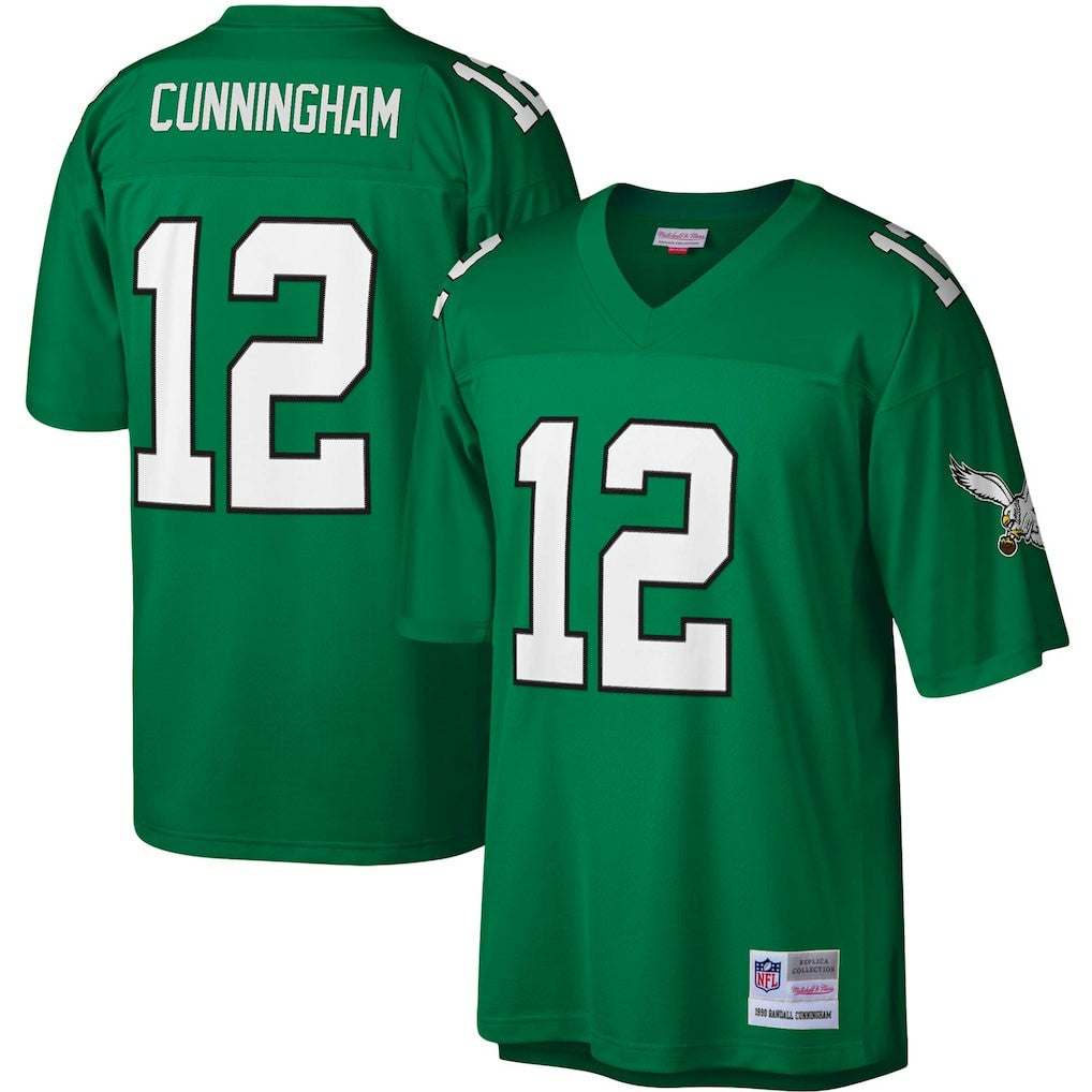 Randall Cunningham Philadelphia Eagles Legacy Replica Jersey Kelly Green - Mitchell & Ness