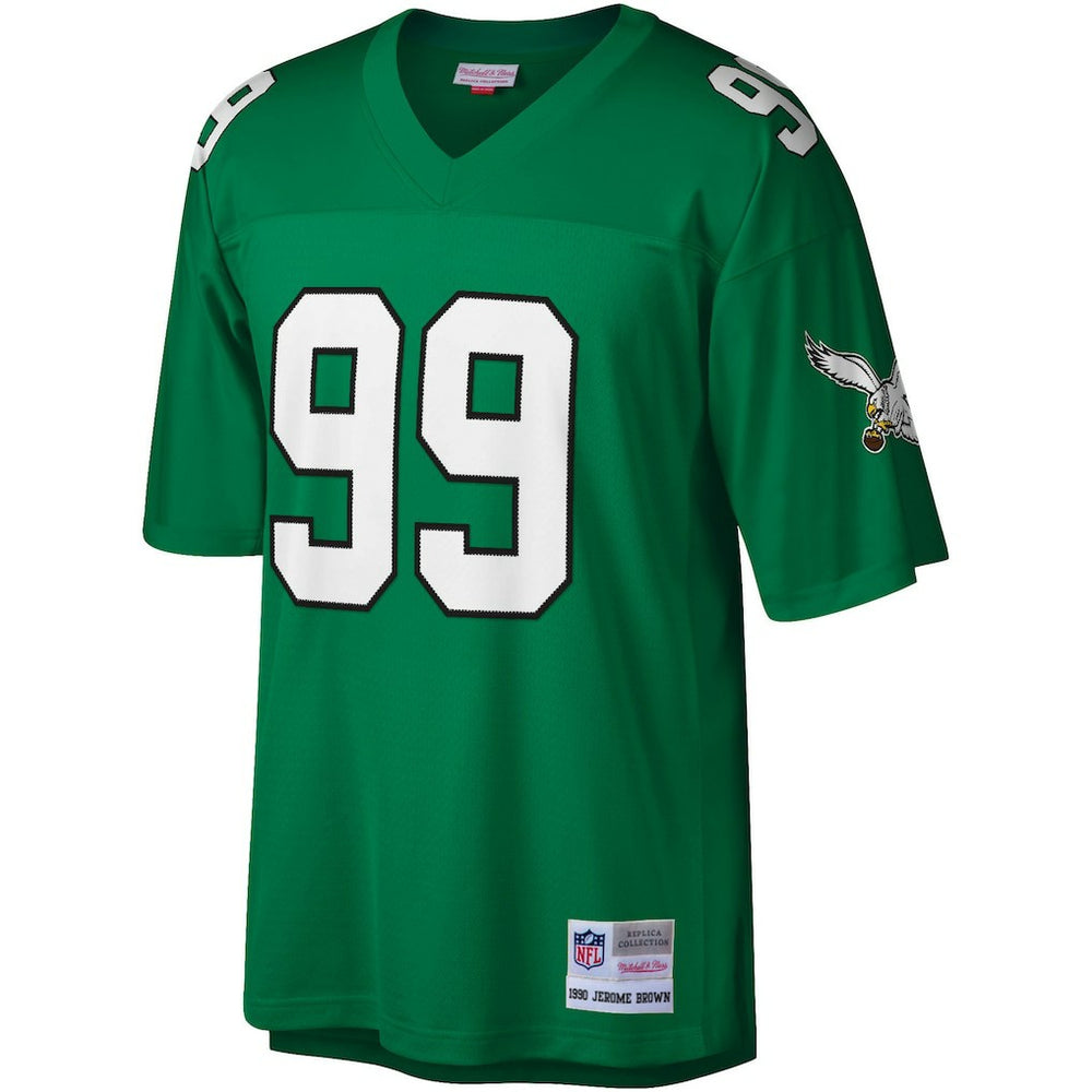 Jerome Brown Philadelphia Eagles Legacy Replica Jersey Kelly Green - Mitchell & Ness