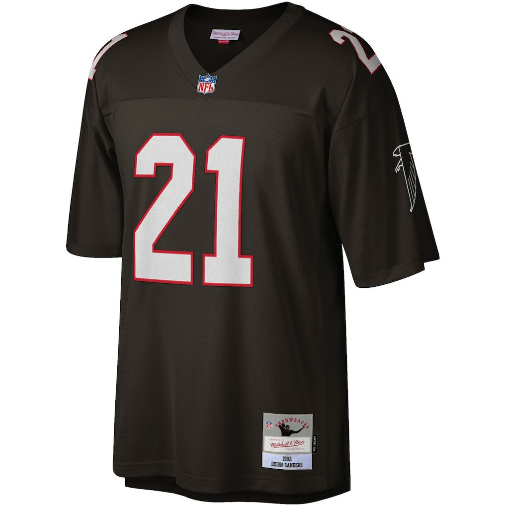 Deion Sanders Atlanta Falcons Legacy Replica Jersey Black - Mitchell & Ness