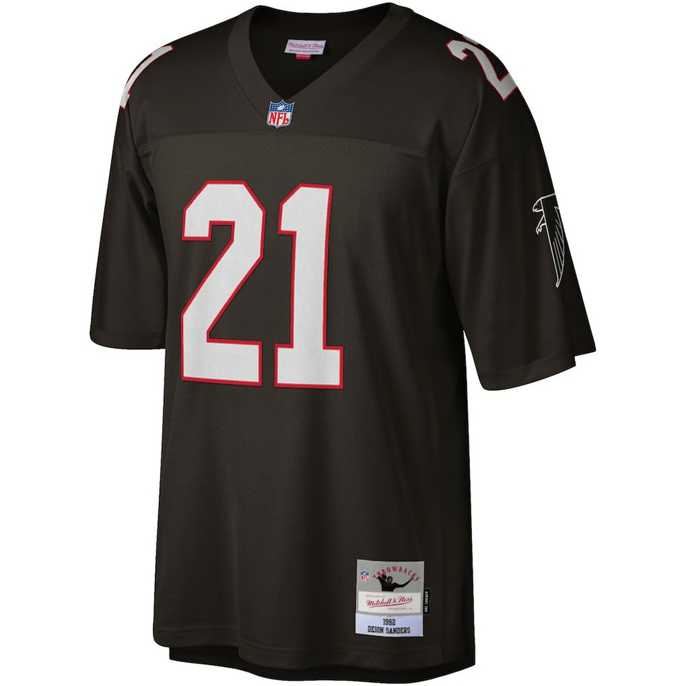 Deion Sanders Atlanta Falcons Legacy Replica Jersey Black - Mitchell & Ness