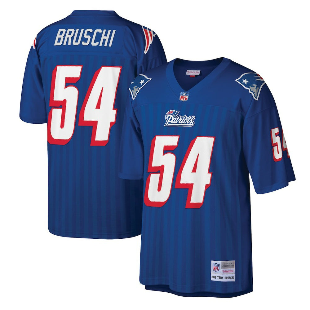 Tedy Bruschi New England Patriots Legacy Replica Jersey Royal - Mitchell & Ness