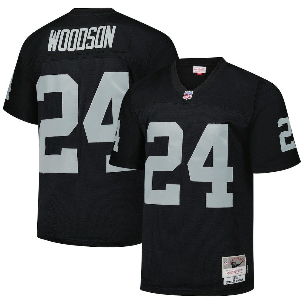 Charles Woodson Las Vegas Raiders Legacy Replica Jersey Black - Mitchell & Ness