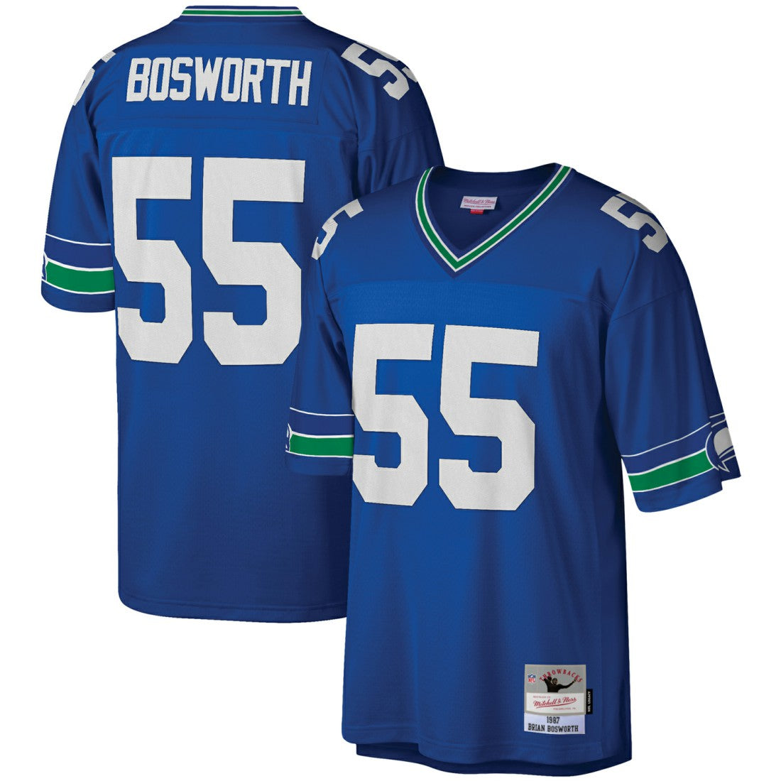 Brian Bosworth Seattle Seahawks Legacy Replica Jersey Royal - Mitchell & Ness