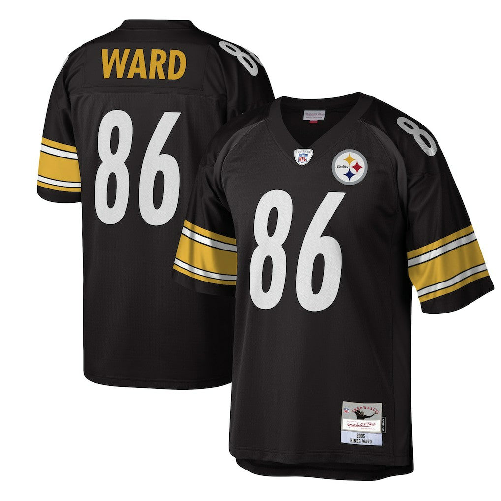 Hines Ward Pittsburgh Steelers Legacy Replica Jersey Black - Mitchell & Ness