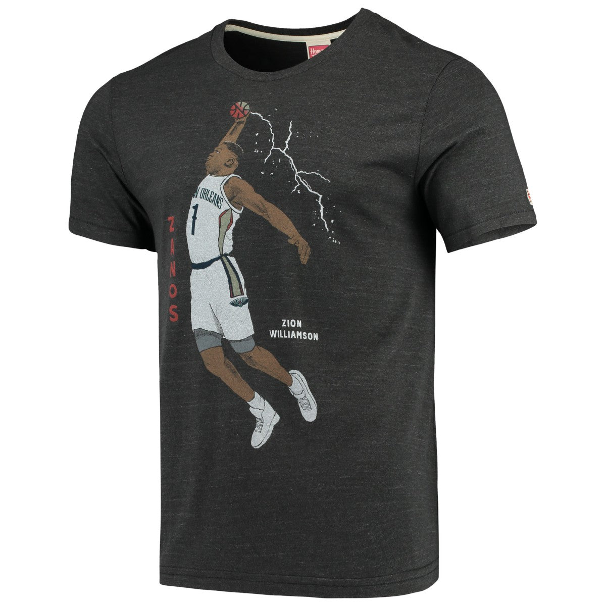 NBA - Zion Williamson New Orleans Pelicans Player Graphic Tri-Blend T-Shirt - Charcoal