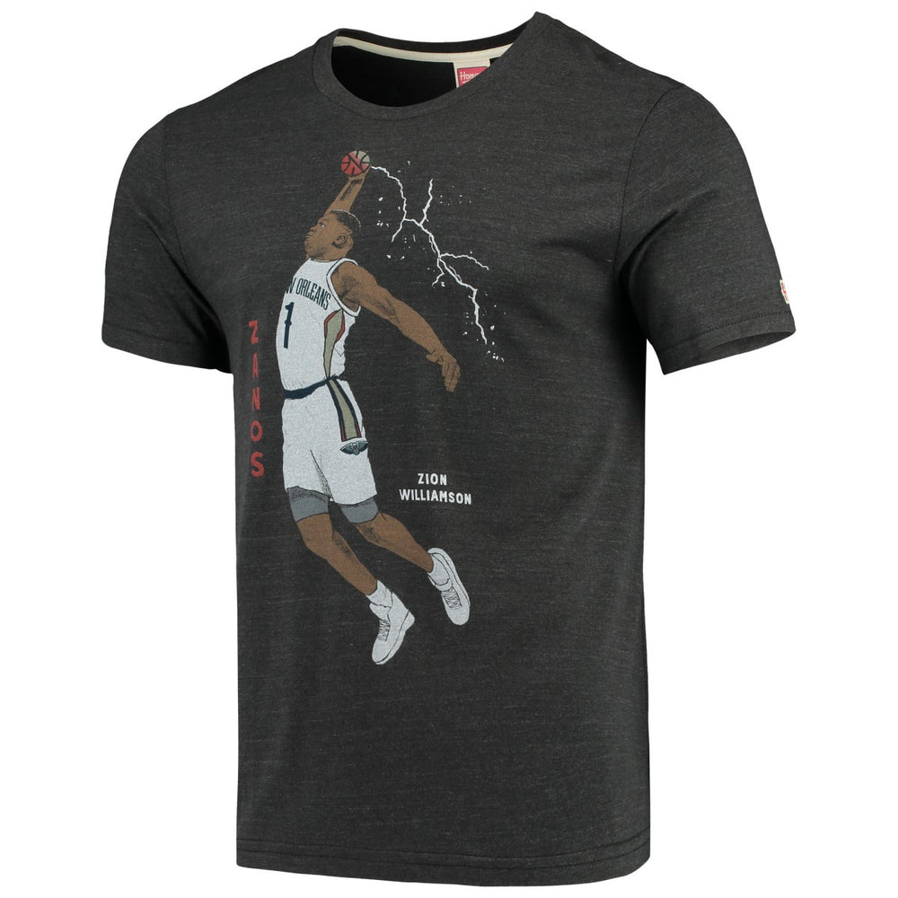 NBA - Zion Williamson New Orleans Pelicans Player Graphic Tri-Blend T-Shirt - Charcoal