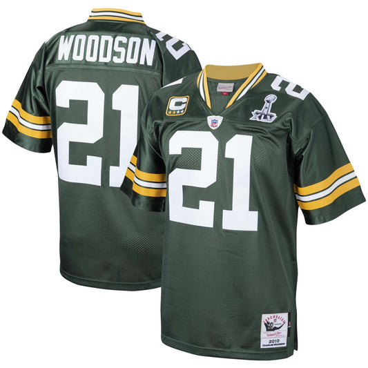 Charles Woodson Green Bay Packers 2010 Authentic Throwback Retired Player Jersey - Green cheap | NFL Jerseys