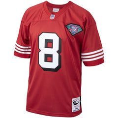 Steve Young San Francisco 49ers 1994 Authentic Throwback Retired Player Jersey Scarlet - Mitchell & Ness