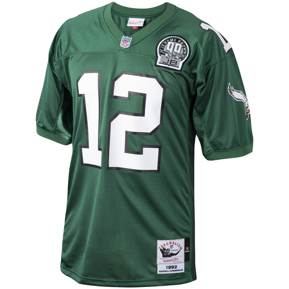 Randall Cunningham Philadelphia Eagles 1992 Authentic Throwback Retired Player Jersey Green - Mitchell & Ness