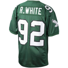Reggie White Philadelphia Eagles Authentic Throwback Retired Player Jersey Green - Mitchell & Ness