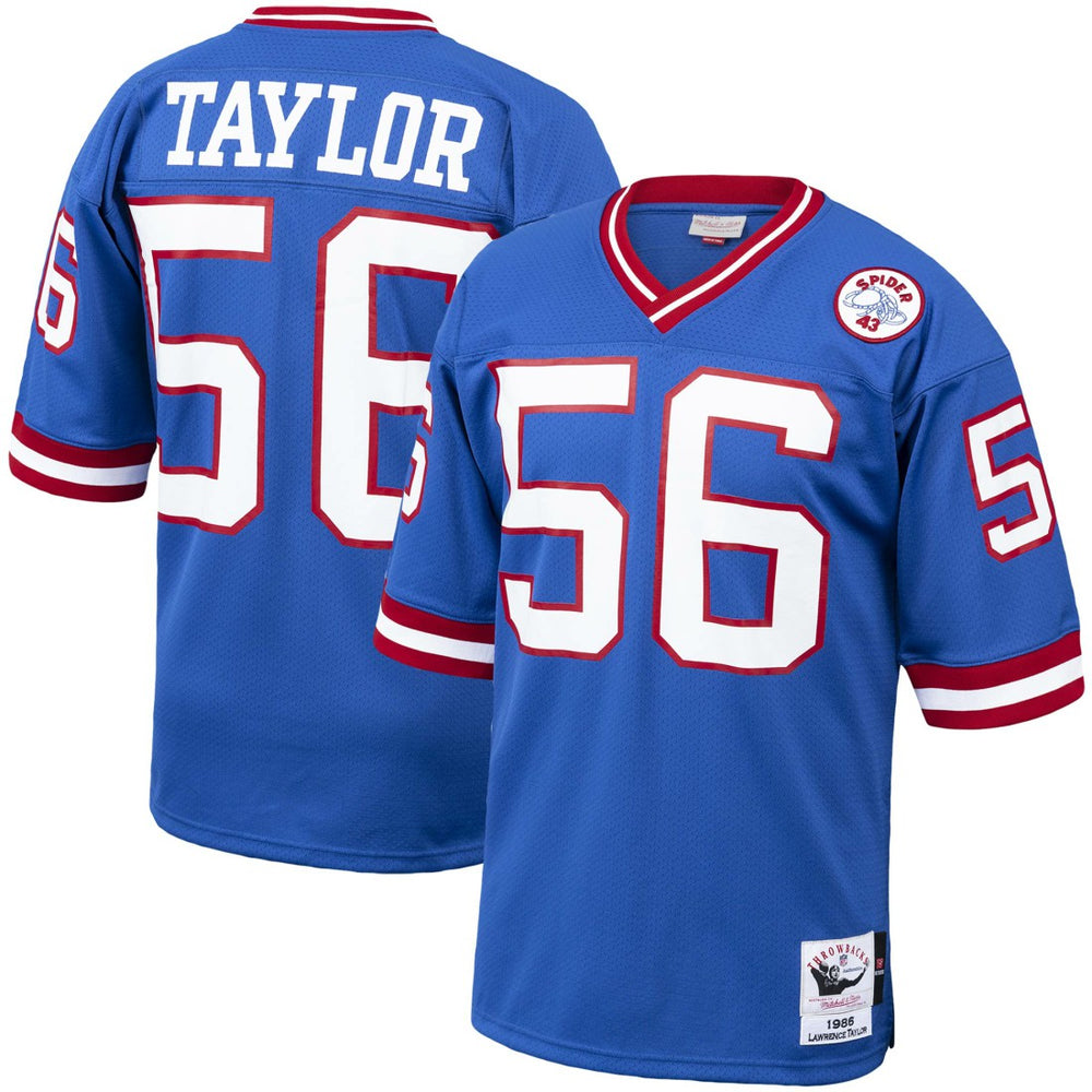 Lawrence Taylor New York Giants 1986 Authentic Throwback Retired Player Jersey Royal - Mitchell & Ness