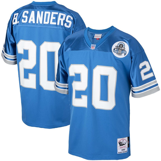 Barry Sanders Detroit Lions 1993 Authentic Throwback Retired Player Jersey - Blue online | NFL Jerseys
