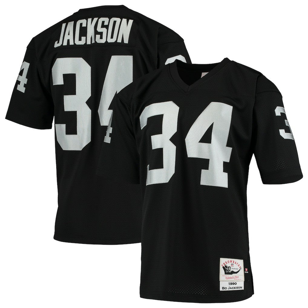 Bo Jackson Las Vegas Raiders 1990 Authentic Throwback Retired Player Jersey - Black sale | NFL Jerseys