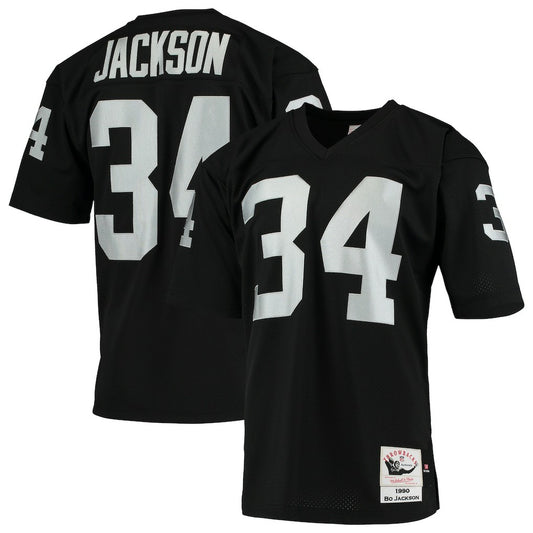 Bo Jackson Las Vegas Raiders 1990 Authentic Throwback Retired Player Jersey - Black sale | NFL Jerseys