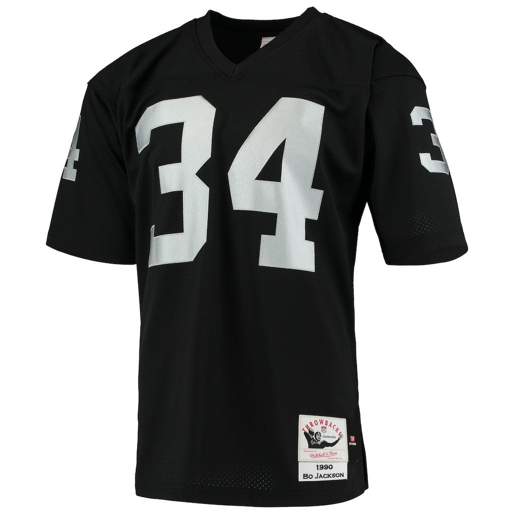 Bo Jackson Las Vegas Raiders 1990 Authentic Throwback Retired Player Jersey - Black sale | NFL Jerseys