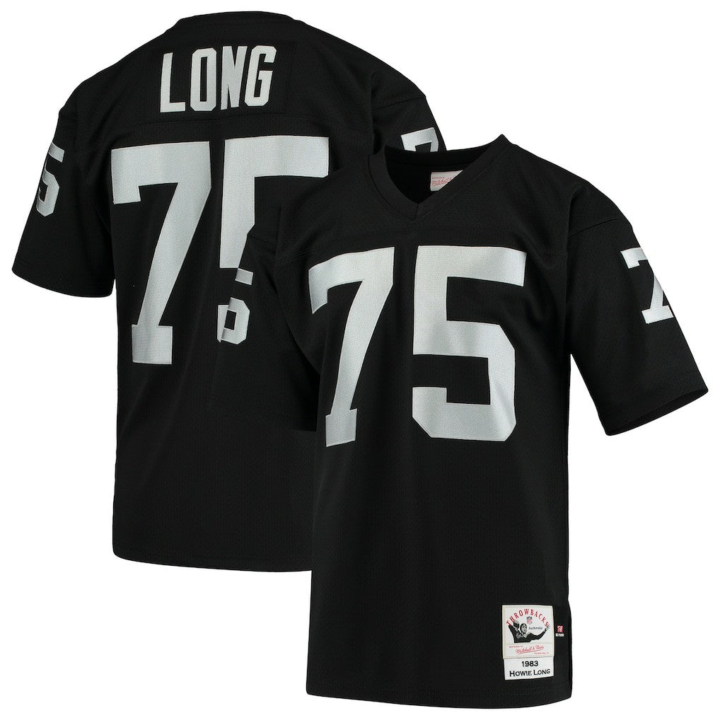 Howie Long Las Vegas Raiders 1983 Authentic Throwback Retired Player Jersey - Black sale | NFL Jerseys